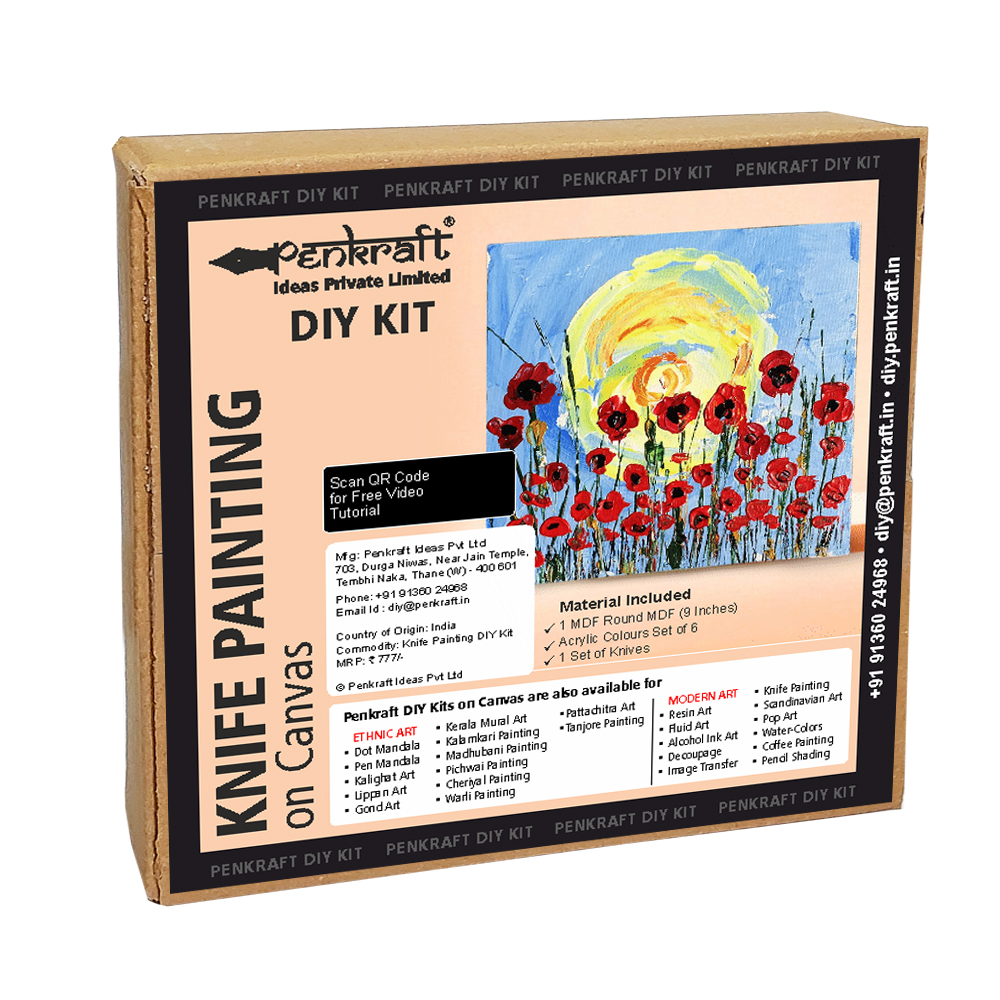Knife Painting on Canvas DIY Kit by Penkraft